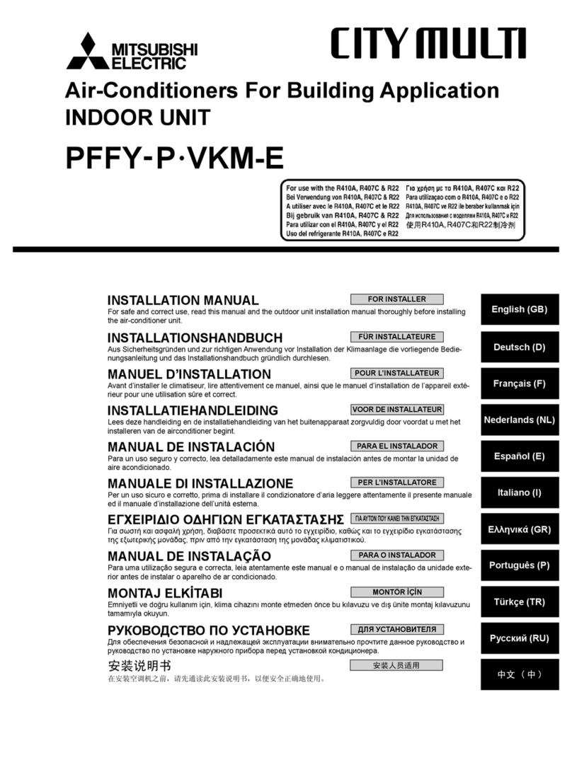 Mitsubishi Electric City Multi PFFY-P User manual
