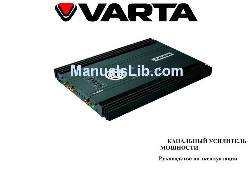 Varta V-AM754 instruction manual