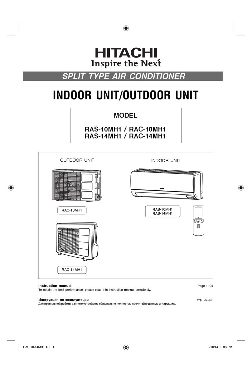 Hitachi RAS-10MH1 User manual