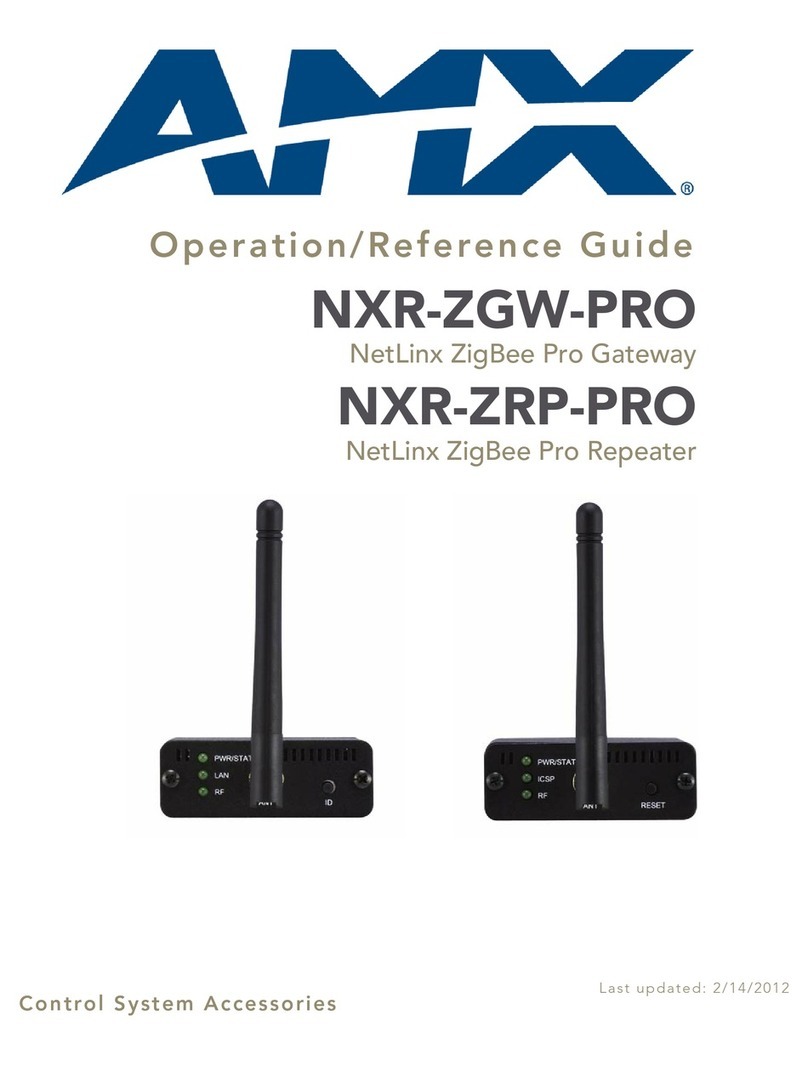 AMX NXR-ZGW-PRO Parts list manual