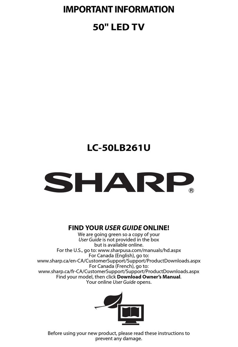 Sharp LC-50LB261U Operating manual