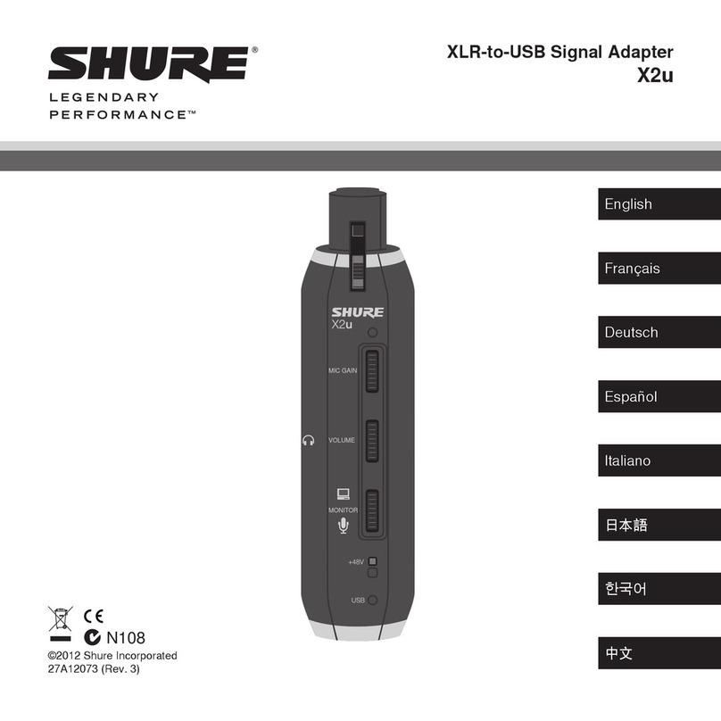 Shure X2U User manual