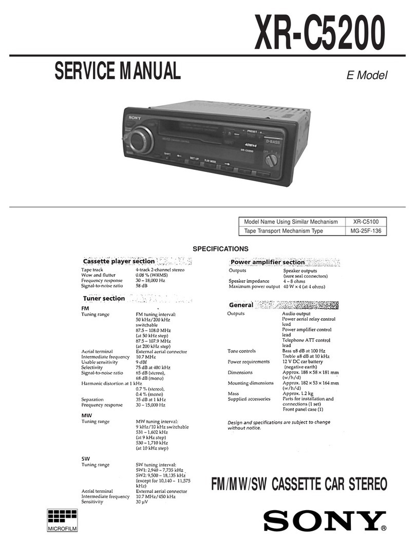 Sony XR-C5200 User manual