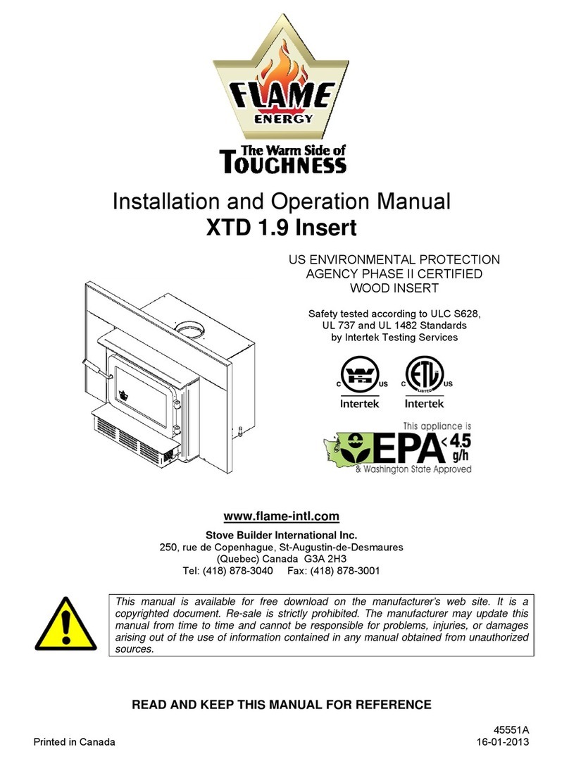 Flame Energy XTD 1.9 Installation and operation manual