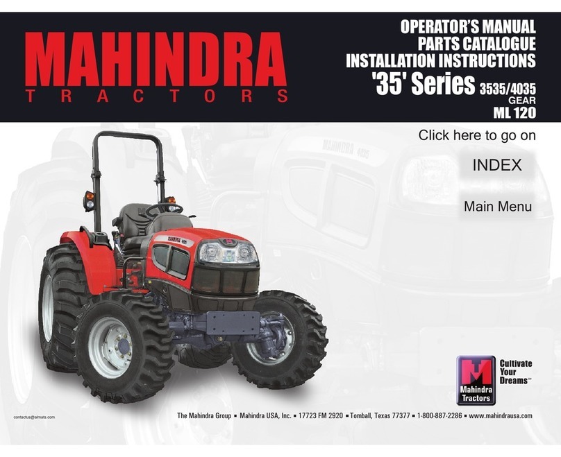 Mahindra ML 120 3535 Operator's manual