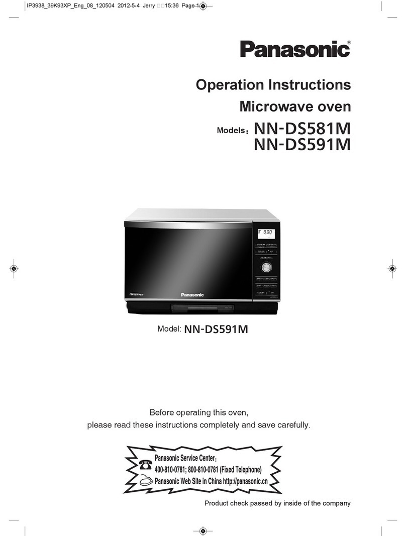 Panasonic NN-DS581M User manual