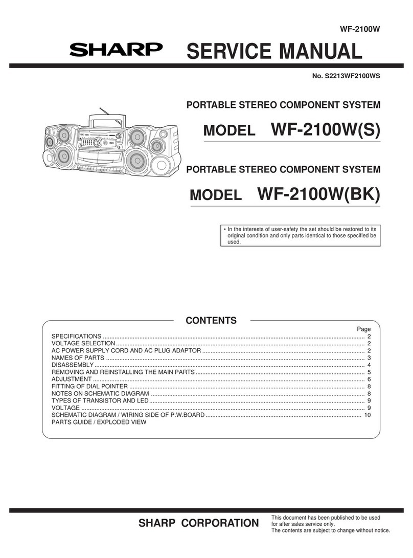 Sharp WF-2100W User manual