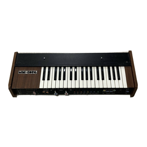 Univox mini-korg Synthesizer Service manual
