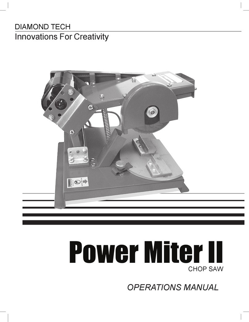 Diamond Tech Power Miter II Operation manual