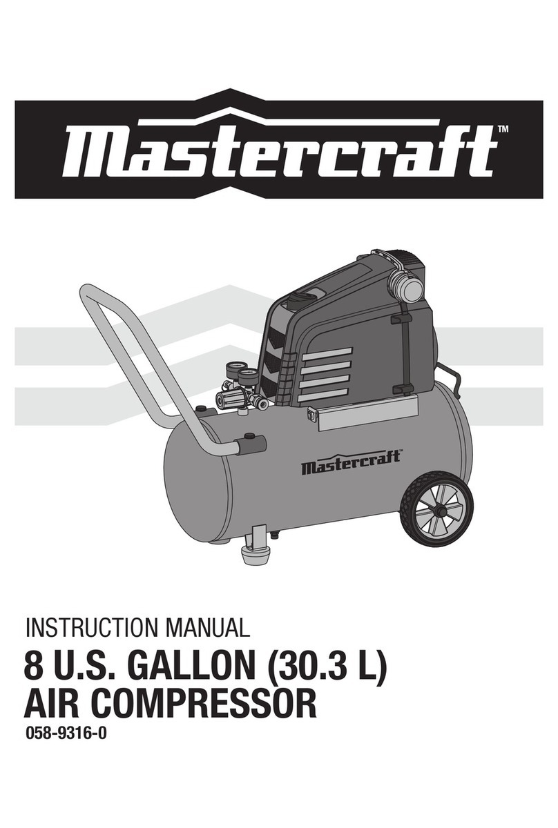 MasterCraft 8 U.S. GALLON (30.3 L) AIR COMPRESSOR instruction manual