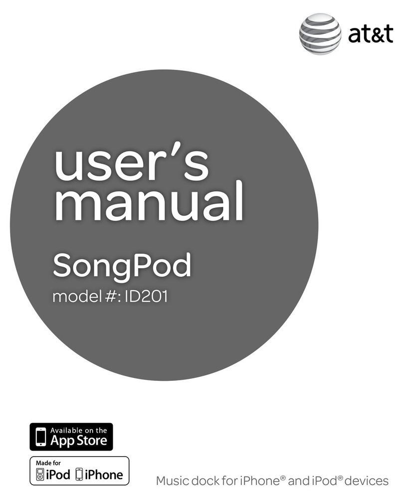 AT&T SongPod ID201 User manual