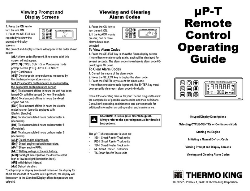 Thermo King µP-T operating guide