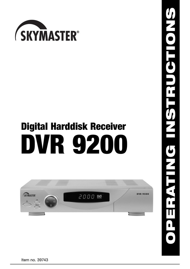 Sky Master DVR 9200 operating instructions