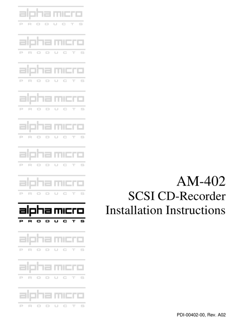 Alpha Microsystems AM-402 installation instructions Alpha Microsystems AM-402 installation instructions
