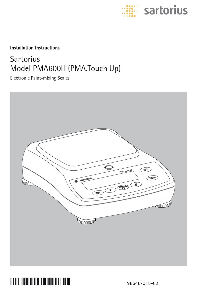 Sartorius PMA600H User manual