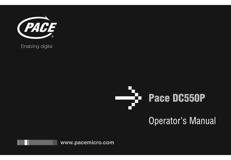 Pace DC550P User manual