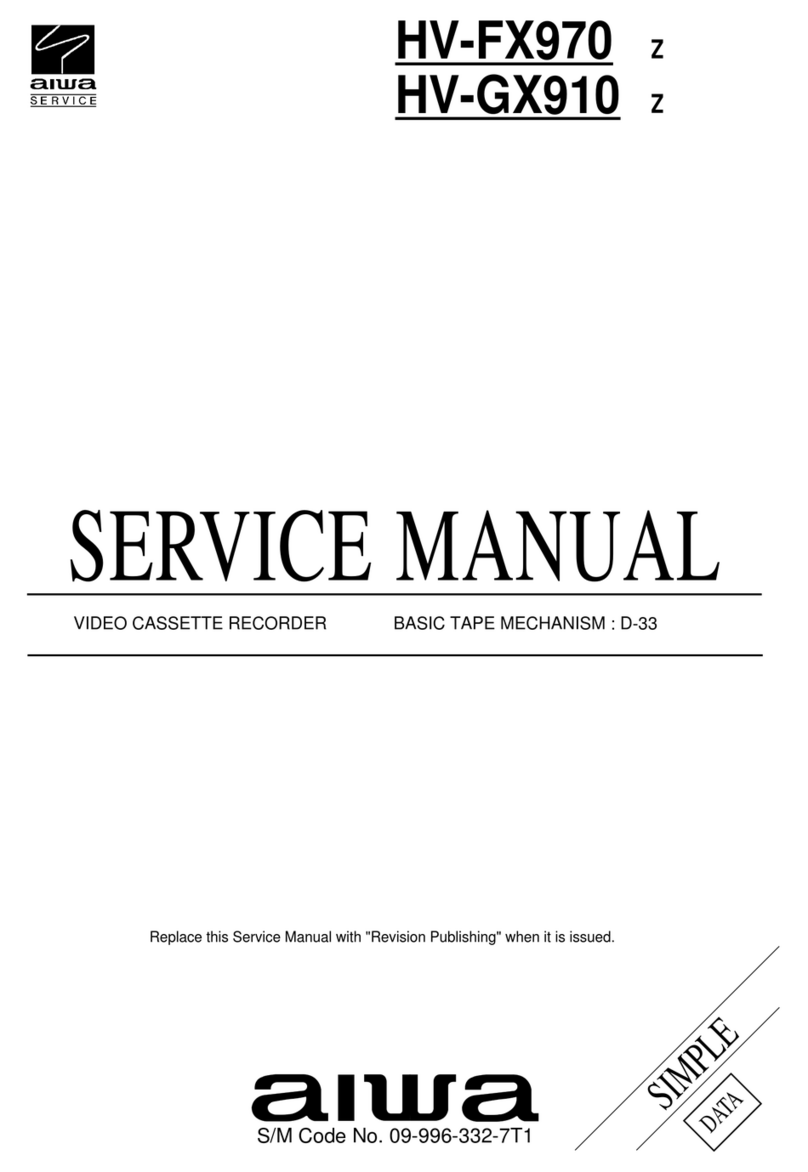 Aiwa HV-FX970 User manual