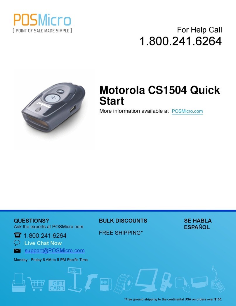 Motorola CS1504 User manual