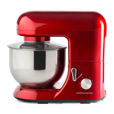 Andrew James 5.2 L Food Mixer user manual