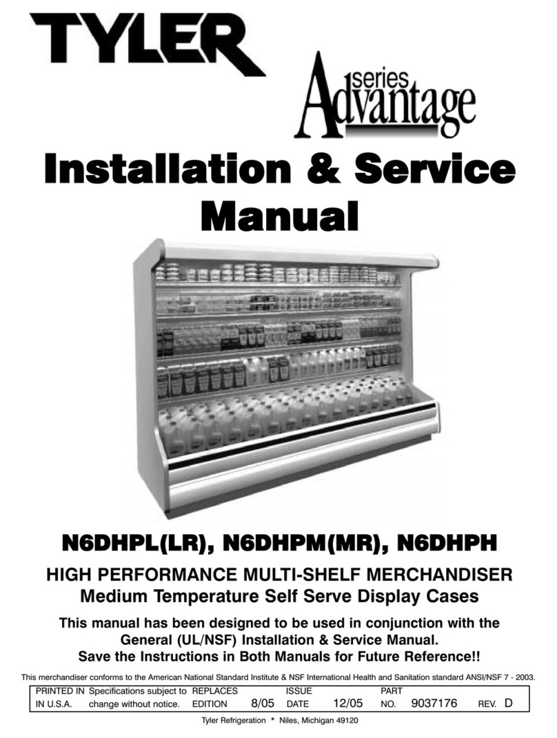 Tyler Advantage N6DHPLLR Installation & service manual