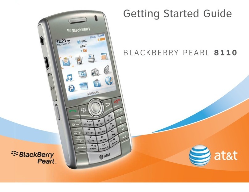 Blackbe;rry 8110 - Pearl - AT&T User manual