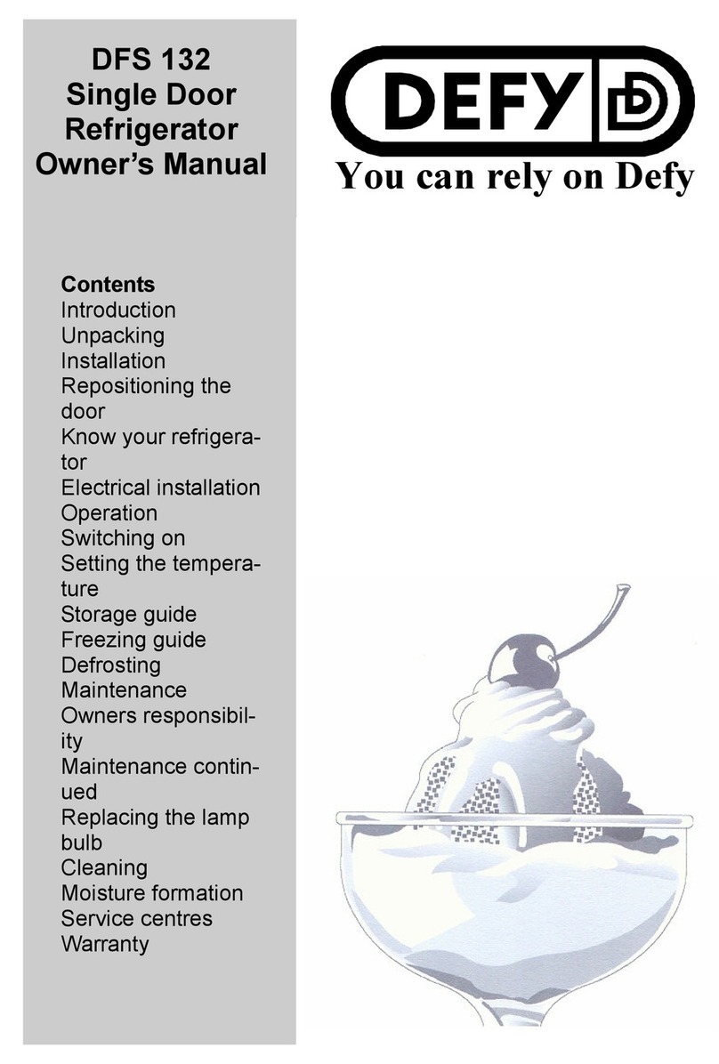 Defy DFS 132 User manual