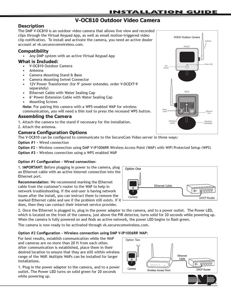 DMP Electronics V-OC810 installation guide