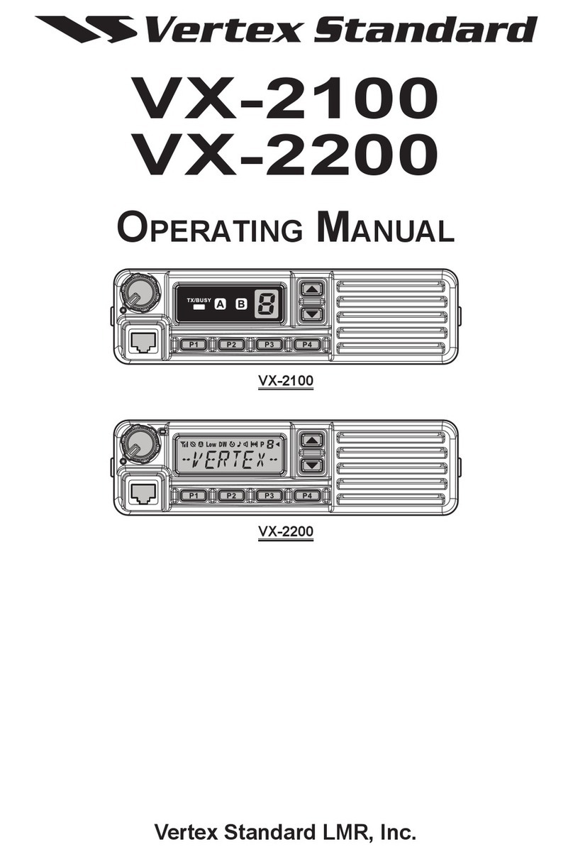 Vertex Standard VX-2100 Series User manual