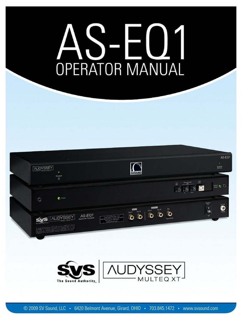 SV Sound AS-EQ1 Operator's manual