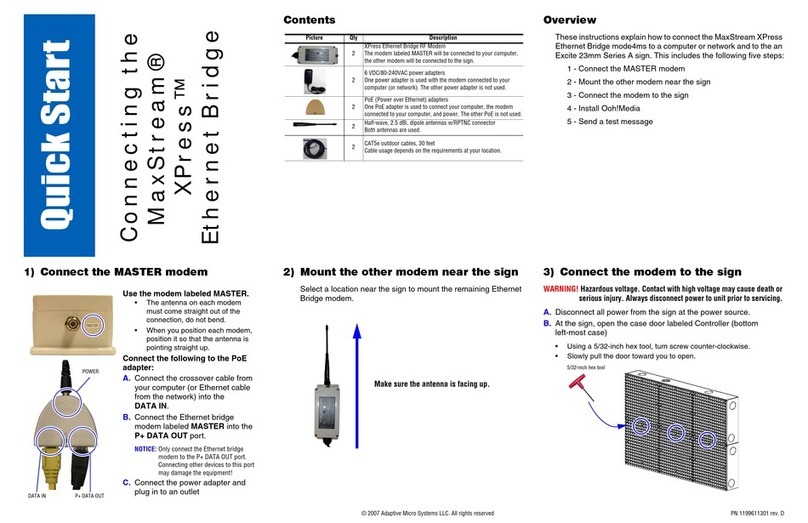 MaxStream XPress quick start guide