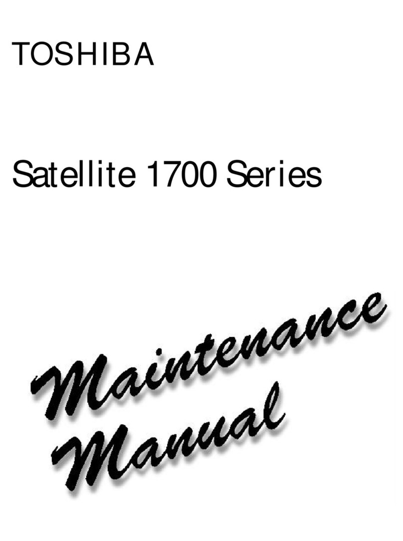 Toshiba Satellite 1700 Series Maintenance manual