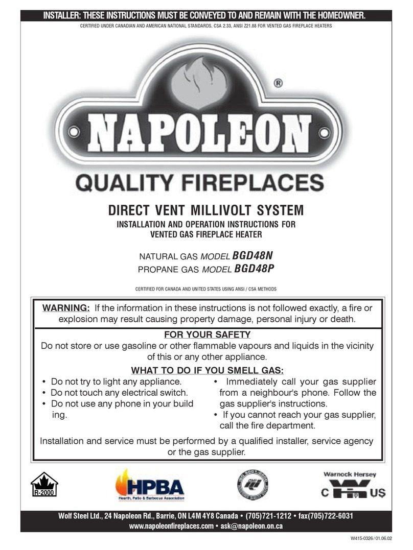 Napoleon BGD48N User manual