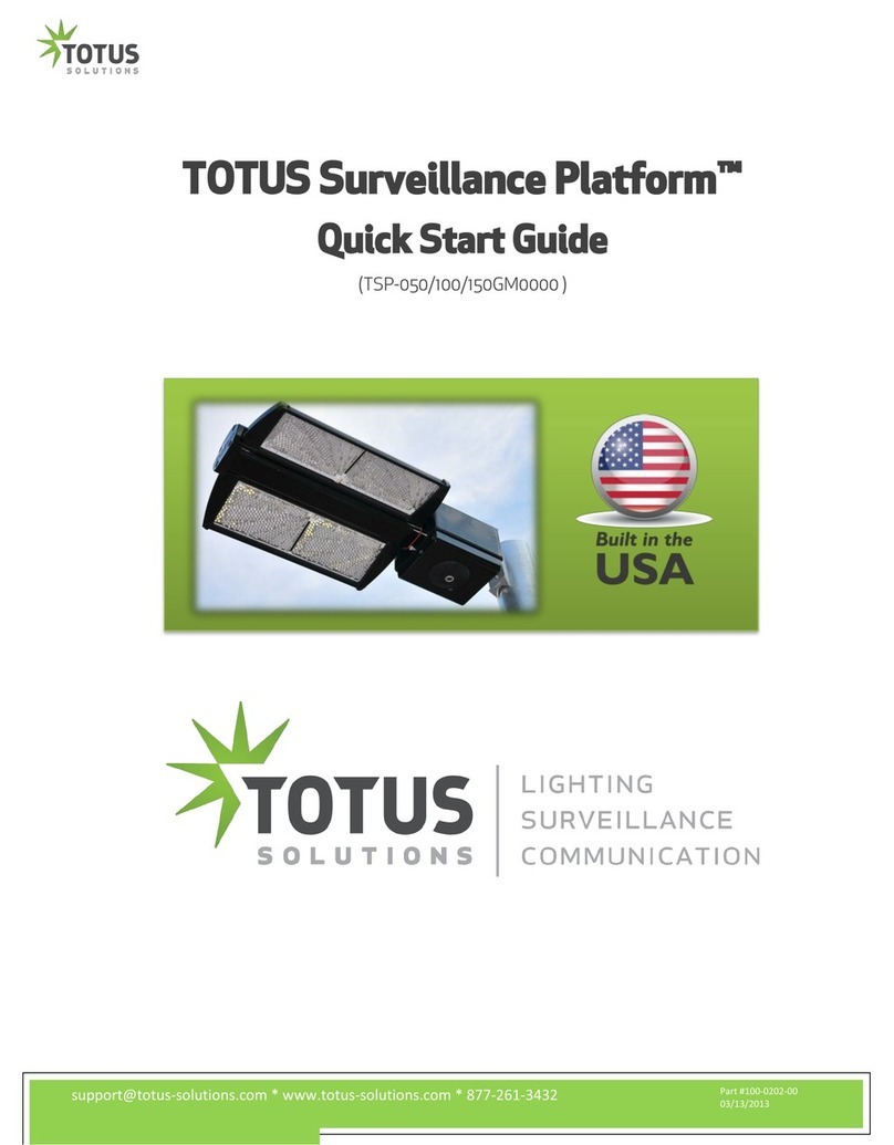 TOTUS Solutions Surveillance Platform TSP-050 quick start guide