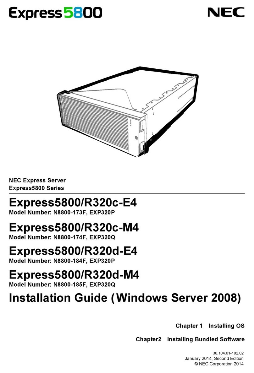 NEC Express 5800/R320c-E4 installation guide