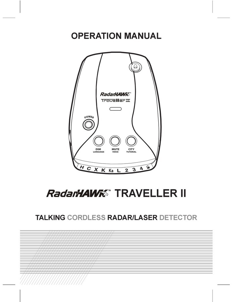 RadarHAWK RadarHAWK Traveller II Operation manual