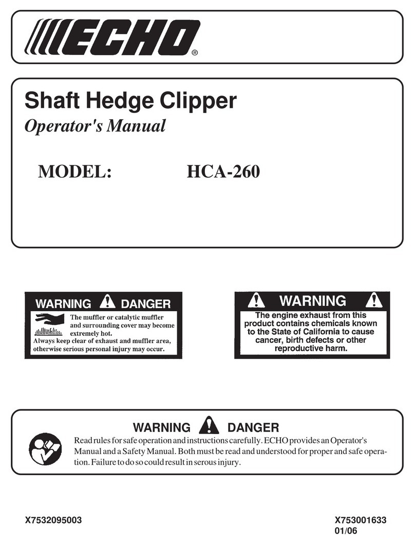 Echo HCA-260 User manual