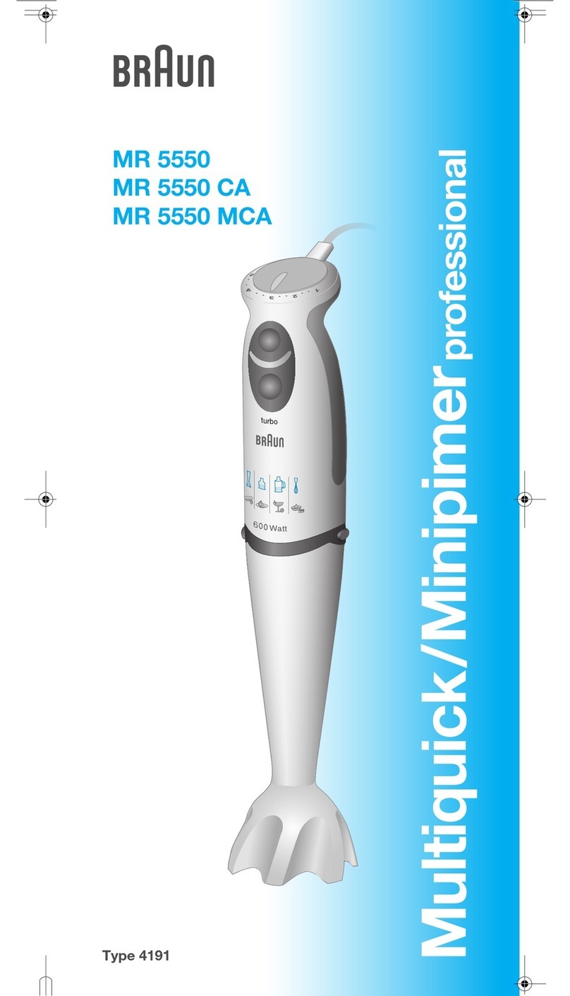 Braun Multiquick professional MR 5550 CA quick guide