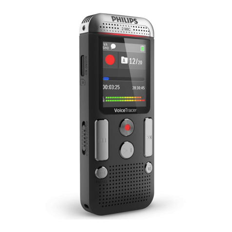 Philips Voice tracer DVT2500 User manual