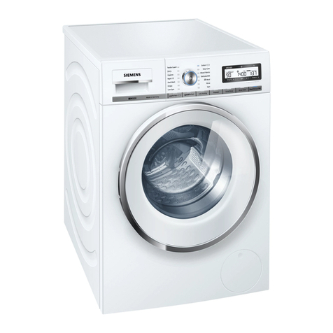 Siemens WM14Y591GB Instruction manual and installation instructions Siemens WM14Y591GB Instruction manual and installation instructions