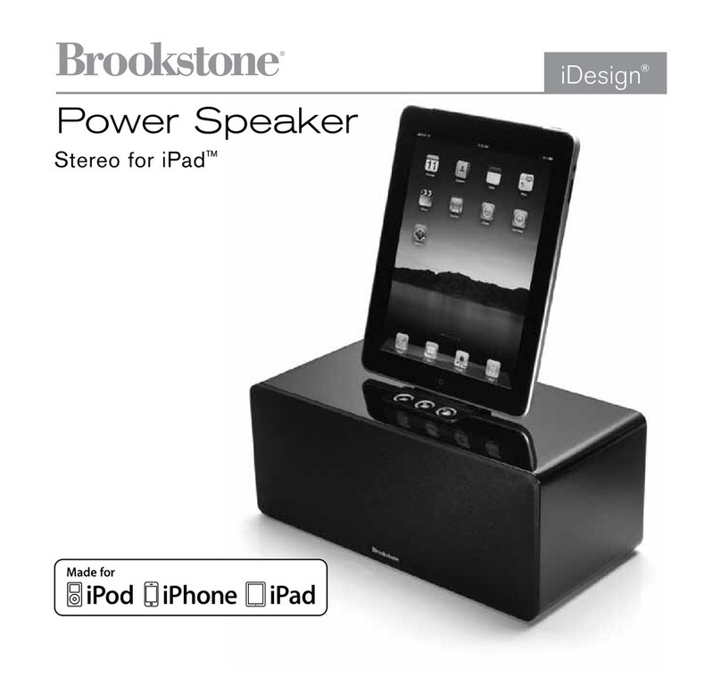 Brookstone iDesign Power Speaker User manual