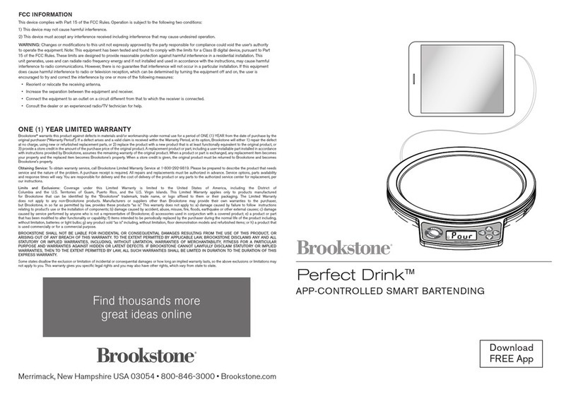 Brookstone Perfect Drink quick guide
