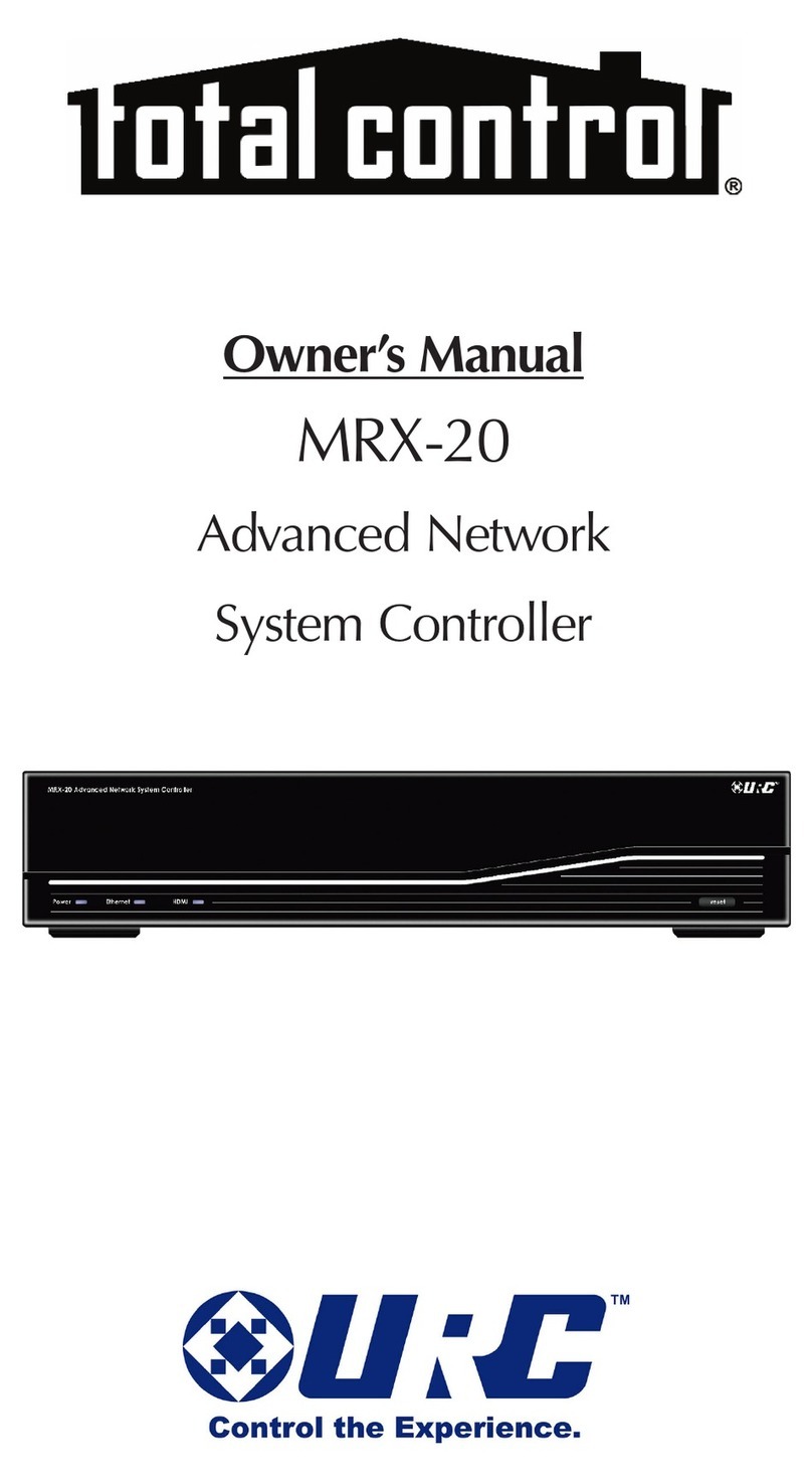 Universal Remote MRX-20 owner's manual