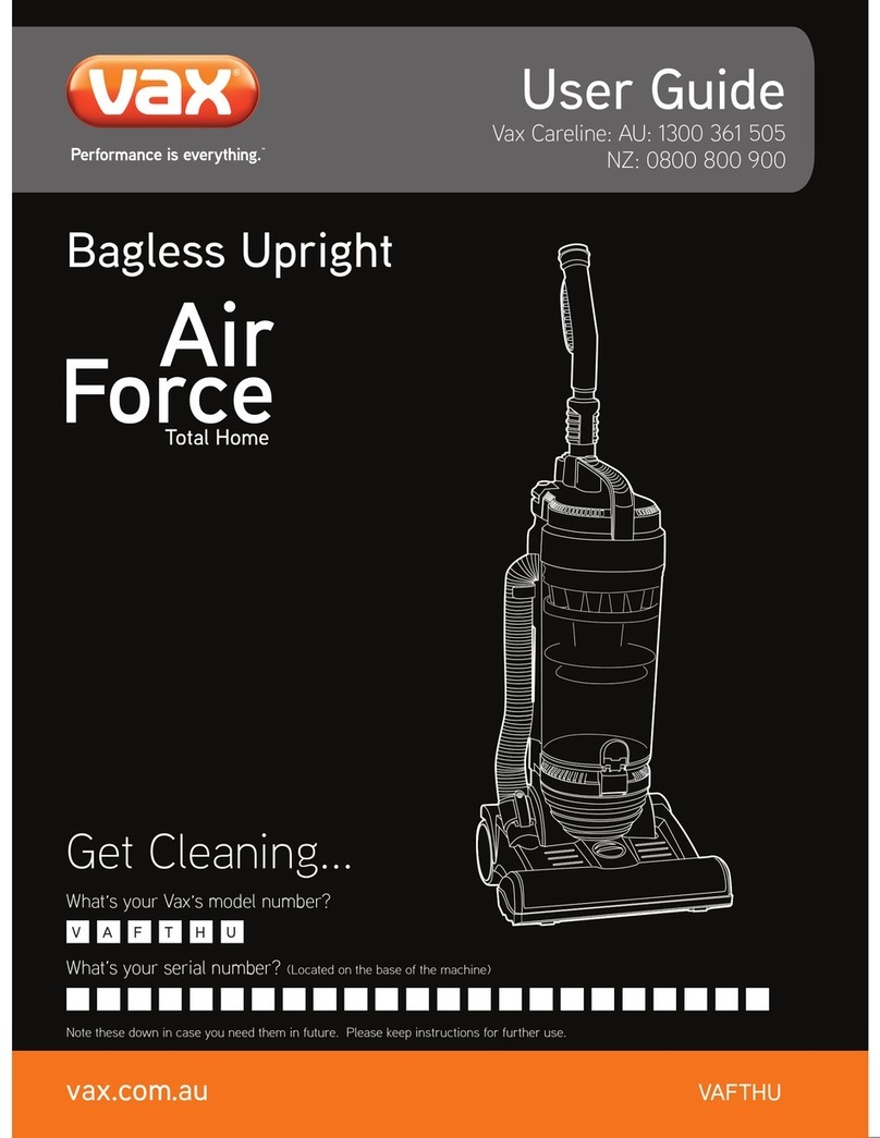Vax Air Force VAFTHU User manual