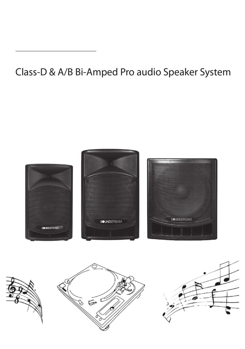 Soundstream Class-D & A/B Bi-Amped Pro audio Speaker... User manual
