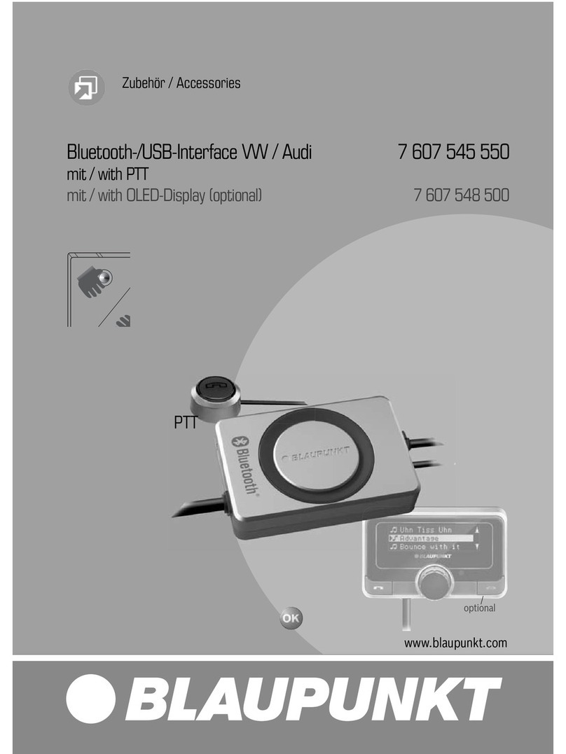 Blaupunkt Bluetooth-USB Interface user guide