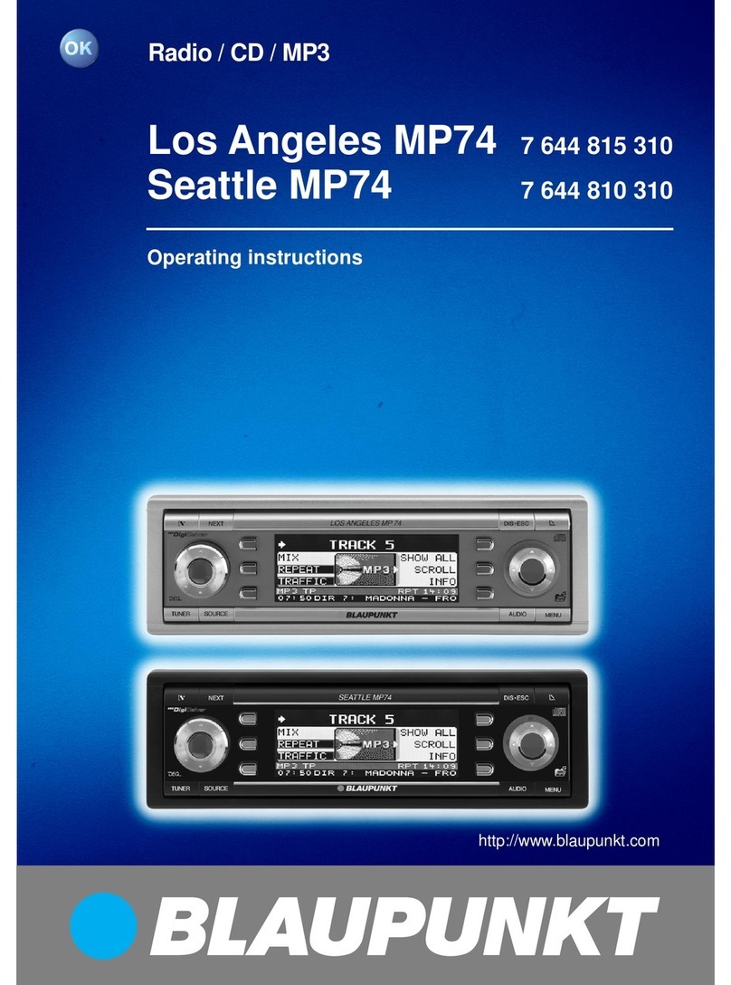 Blaupunkt Seattle MP74 User manual
