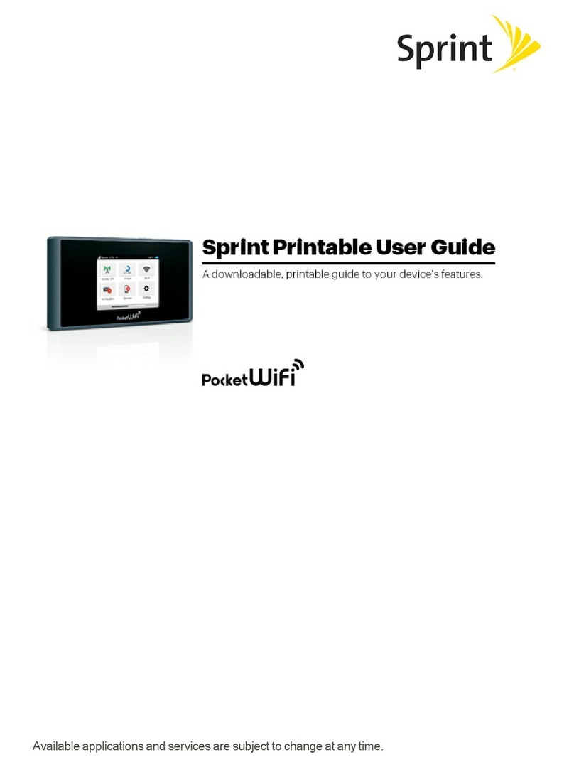 Sprint Pocket Wi-Fi User manual