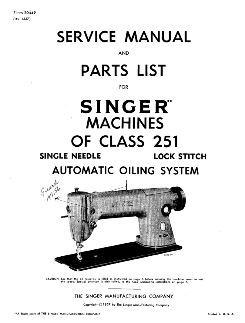 Singer 251 User manual