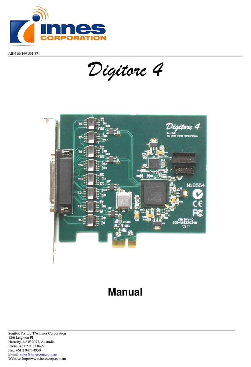 Sonifex Digitorc 4 User manual