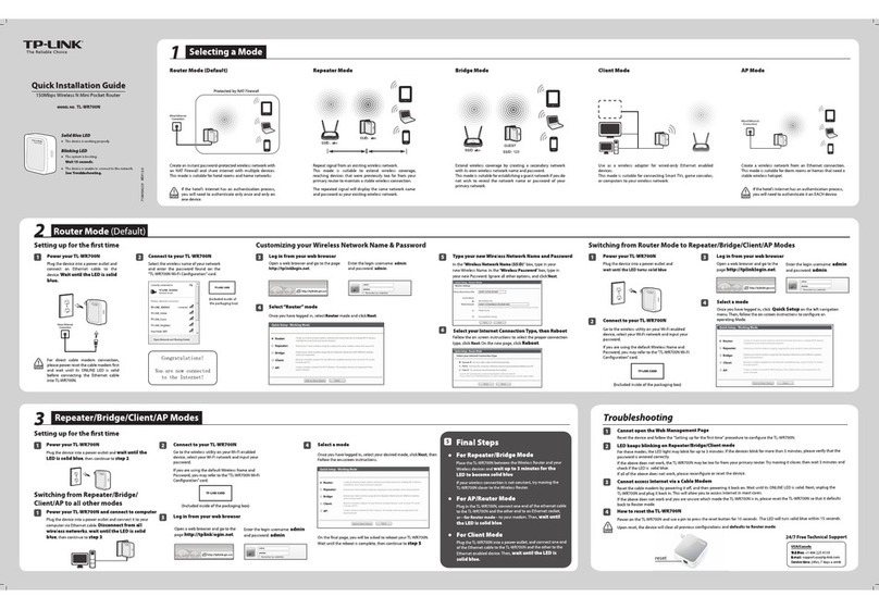 TP-Link TL-WR700N User manual